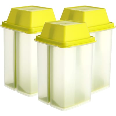 Herbruikbare Augurkenpotten - BPA-vrije Augurkencontainer met Zeef voor Morsvrije Bewaring van Condimentvoedsel - Eenvoudig te Openen Dekselontwerp 1pc yellow