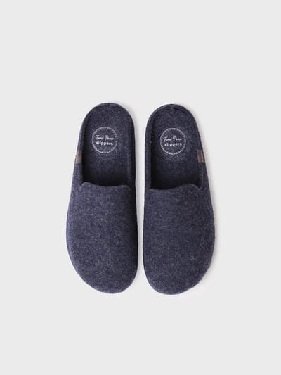 Herenslippers gemaakt van gerecyclede wol | TOMAS-RW