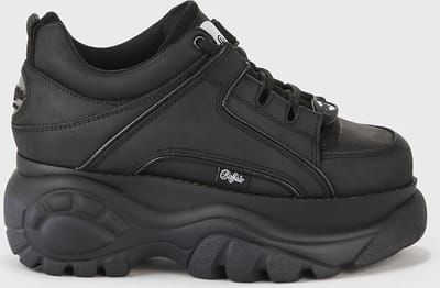 Buffalo London 1339-14 2.0 - Cow Leather - Black Black - Maat 42