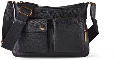 Fossil Maysen Crossbody tas Leder 28 cm - Dames - black