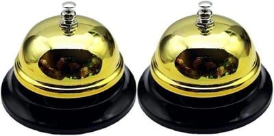 Service Bel - Klant Ding Bel - Hulp Vragen - Helder Geluid - 2 stuks - Goud