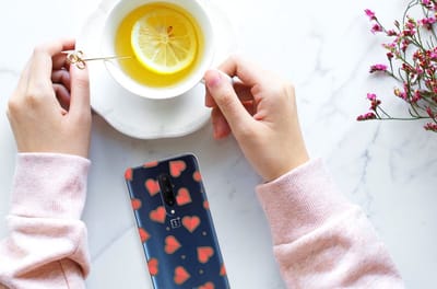Back Cover voor OnePlus 7 Pro TPU bumper Hearts