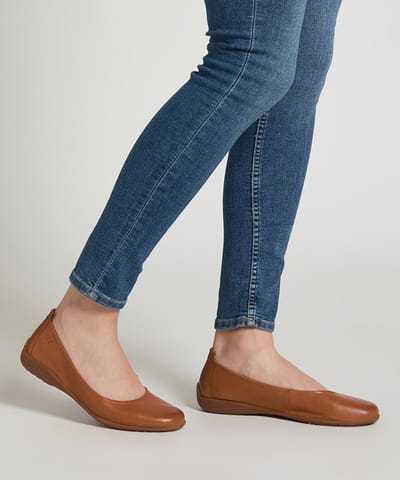 Josef Seibel - FENJA 01 - Ballerinaschoenen - Kleur: Cognac - Maat: 38