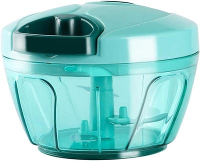 Keukenmachine Groente Hakken - Mini Food Processor - Snel Ingrediënten Bereiden - Handmatige Bediening - 181 gram - Groen