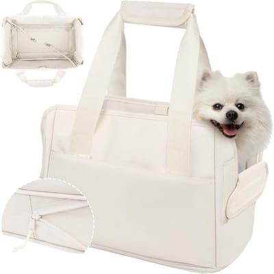 SnelShoppen - Honden- en Kattentransporttas Opvouwbaar 6 kg, Hoogte Verstelbaar, Oxford Waterdicht, Grote Capaciteit, Reistas voor Kleine Honden en Ka
