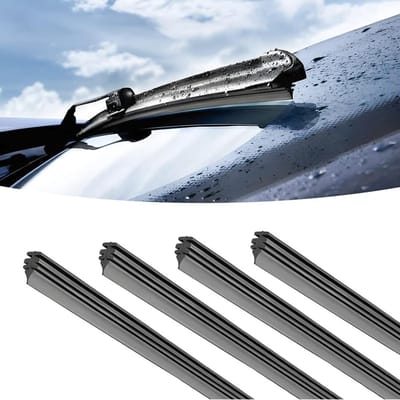 Set van 4 Vervangrubbers voor Ruitenwissers - Universeel Compatibel met Alle Ruitenwissers - 800 mm Dismountable en Duurzaam
