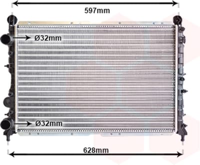 Van Wezel - RADIATOR VOOR ALFA ROMEO 145/146 930 1994-2001 0060623447