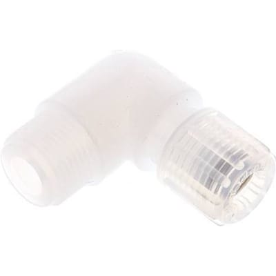 8x6mm & G3/8'' PFA L-Vorm Snijringkoppeling Buitendraad 10bar