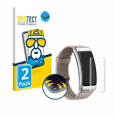 BROTECT - Screenprotector voor Huawei TalkBand B6 - Folie Beschermfolie transparant volledig dekking - 2 Stuks