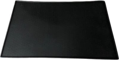 Winkrs | XL Placemat voor Voerbak | Honden en Katten | Zwart 40x60 | Waterdichte siliconen voederbakken