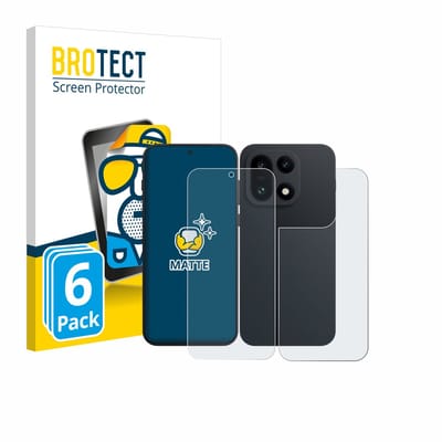 BROTECT - Screenprotector voor OnePlus 15 (Voor+Achter) - Folie Beschermfolie matte 6 Stuks