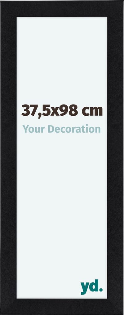 Your Decoration - Fotolijst 37,5x98 cm - MDF - Zwart Mat - Como