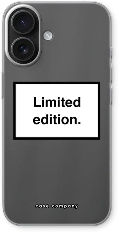 Case Company® - Hoesje geschikt voor iPhone 16 hoesje - Limited edition - Soft Cover Telefoonhoesje - Bescherming aan alle Kanten en Schermrand