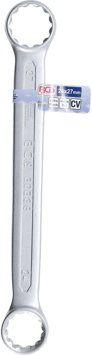 BGS Ringsleutel - extra plat - 24 x 27 mm