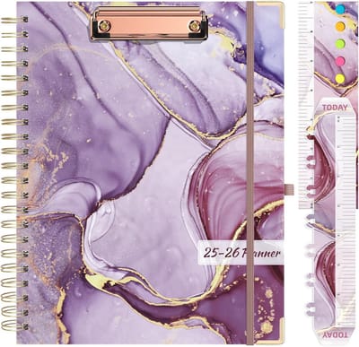 Academische Jaarkalender 2025-2026: Week- en Maandplanner (21.5x28 cm) met Stickers en Opbergvakken voor School en Studie