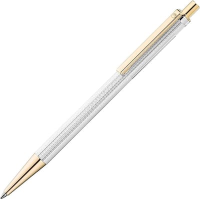 Luxe balpen met klassiek gravureontwerp en vergulde details