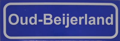 Souv© - magneet plaatsnaambord Oud-Beijerland