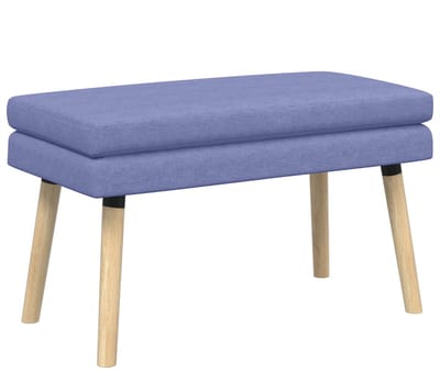 vidaXL - Dubbel-laags - bank - Jeans - Blauw - 80 - x - 40 - x - 47 - cm - Stof