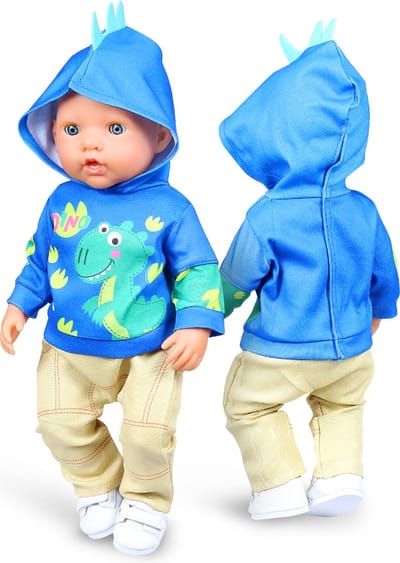 Isa's Friends® - Poppenkleding - Kleertjes geschikt voor o.a. BABY born - 43 cm