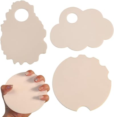 Solidchoice - Nail Art Practice Tips 3 stuks acryl nail art display display voor nagelkunst fotografie accessoires voor nail art fotografie accessoires (wit)
