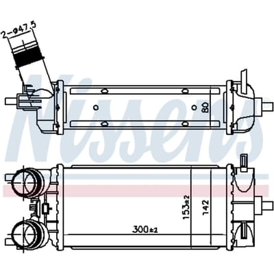 Intercooler NISSENS 961483