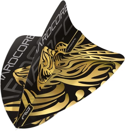 Red Dragon Jonny Clayton Hardcore Gold Dragon Freestyle - Dart Flights