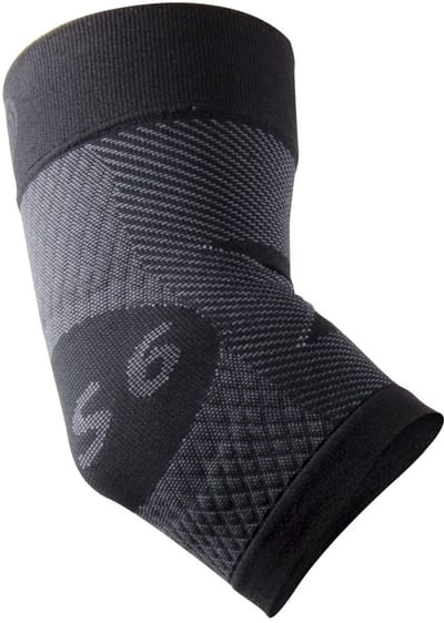 OS1st ES6 elleboogbandage maat L – zwart – elleboogpijn – tenniselleboog – golfelleboog – cubitaal tunnelsyndroom – artritis – ondersteund – verbeterd de bloedsomloop – compressie van medische kwaliteit