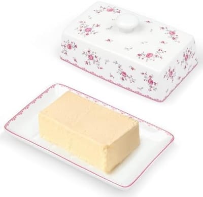 PromoHome Keramische Boterpot met Dekstel - Elegante Keukenaccessoire