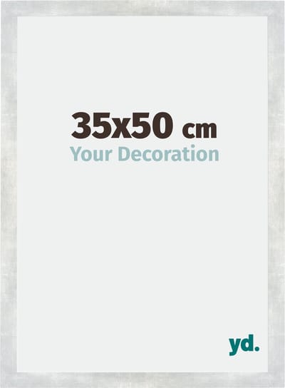 Your Decoration - Fotolijst 35x50 cm - MDF - Zilver Glanzend Vintage - Mura