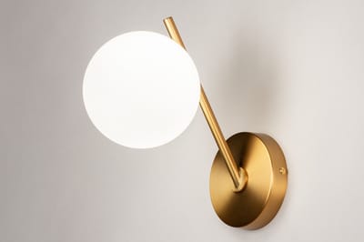 Lumidora Wandlamp 74259 - Voor binnen - GIO - G9 - Goud - Messing (kleur) - Metaal - Badkamerlamp
