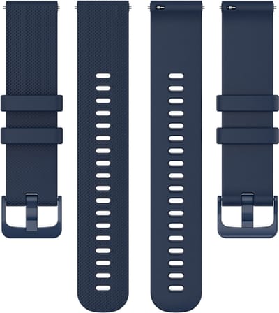 Siliconen bandje - geschikt voor Garmin Vivoactive 4 / Venu 2 / Venu 3 / Forerunner 255 / 265 - donkerblauw
