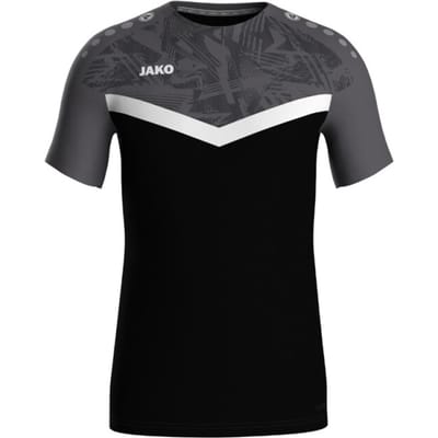 Jako Iconic T-Shirt Heren - Zwart / Antraciet | Maat: XXL