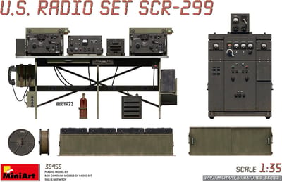 MiniArt Modelbouwpakket Militaire voertuigen - 35455 Amerikaanse WWII Radio Set SCR-299 Plastic - 1:35 - Modelbouw