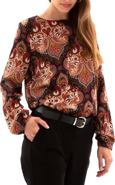 Starry Indigo - Dames blouse met lange mauw