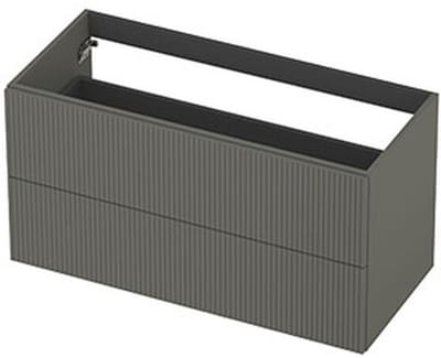 INK - Onderkast 2L Gelakt Gefreesd Tbv Greep - 1000x450x520 Mm - Mat Beton Groen