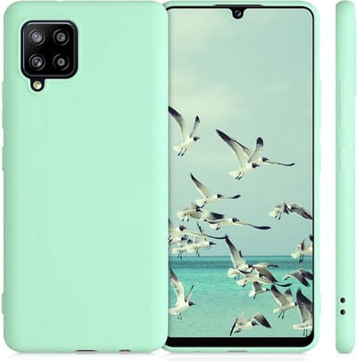 Hoesje Geschikt Voor Samsung Galaxy A42 hoesje - A42 5G hoesje Mint Groen - Hoesje Geschikt Voor Samsung Galaxy A42 hoesje Nano Liquid siliconen Backcover- hoesje Hoesje Geschikt Voor Samsung Galaxy A42
