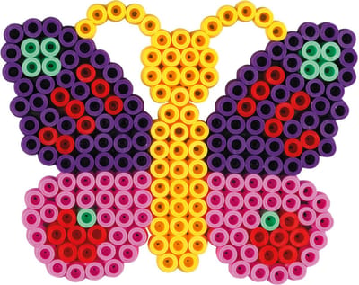 Hama MAXI EXTRA GROTE VLINDER strijkkralen vormpje / figuur / grondplaat voor extra grote maxi strijkparels (strijkkralenbordje butterfly dier lente zomer), creatief cadeau voor kleine kinderen / peuter en kleuters, kinderfeestje!)