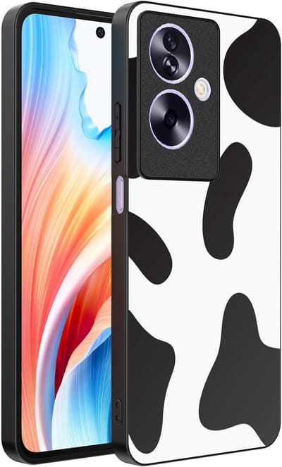 Smartphonica Telefoonhoesje Geschikt voor Oppo A2 - Oppo A79 met Koeienvlekken Opdruk - TPU Backcover Case With Cow Patches Design geschikt voor Oppo A2;Oppo A79
