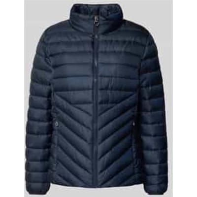 Slim fit gewatteerd jack met opstaande kraag