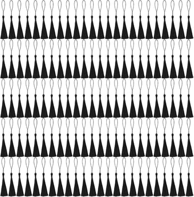 Kwastjes bulk 13cm/5 inch zijdeachtige handgemaakte zachte ambachtelijke mini kwastjes voor sieraden sleutelhanger maken met lussen voor jurk decoratie doe-het-zelf