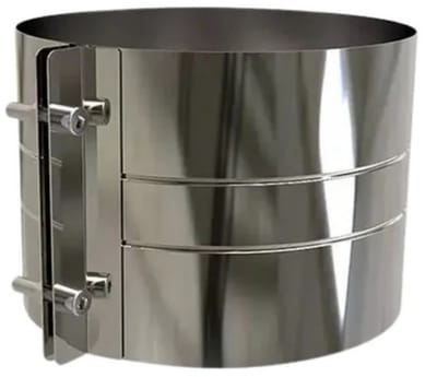 Brede Klemband | TBV DW RVS Ø125 mm | TBV EW Ø175 mm