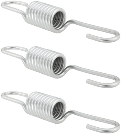 Byshayne- Hoofdstandaard 3 Stuks - Verzinkt Staal - Corrosiebestendig - Compatibel met MZ ES/ETS/TS/ETZ - Veerlengte 145 mm - Draaddiameter 4 mm - Sterke Spanning - Motorsteun