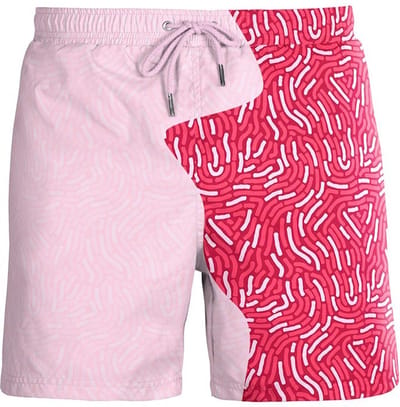 SEA'SONS - Zwembroek Heren - Kleurveranderend - Sneldrogend - Rood - Maat XL (SEASONS - Kleur veranderend)