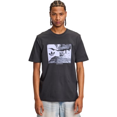 Adidas Graphics T-shirts Heren - Grijs - Maat XL