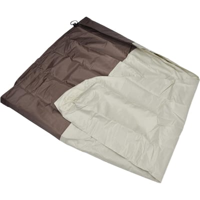 Tuin Fonteinhoes 210D Zilver Gecoat Oxford Doek Waterdichte Beeld Beschermhoes voor Buiten Patio Beige en beige