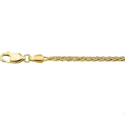The Jewelry Collection Ketting Vossestaart 2,3 mm - Goud