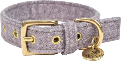 Fantail Hondenhalsband Støv Lichtgrijs - Hondenhalsband - 30 cm