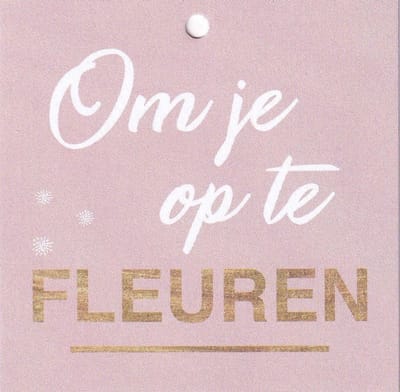 Bloemenkaartjes - 25 stuks - Mini Kaartjes - 7 x 7 cm - Bloemist - Kadootjes - Om je op te fleuren - JK-143