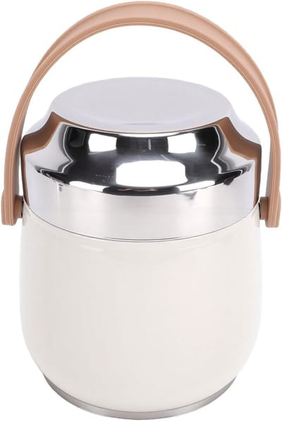 Draagbare Voedselcontainer - Thermos Lunchpot - Lunch Meenemen - Duurzame Constructie - 8.4L Capaciteit - Zilver