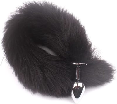 Go Go Gadget - Foxtail - Anale Buttplug - Geschikt voor Mannen en Vrouwen - Vossenstaart - Zwart